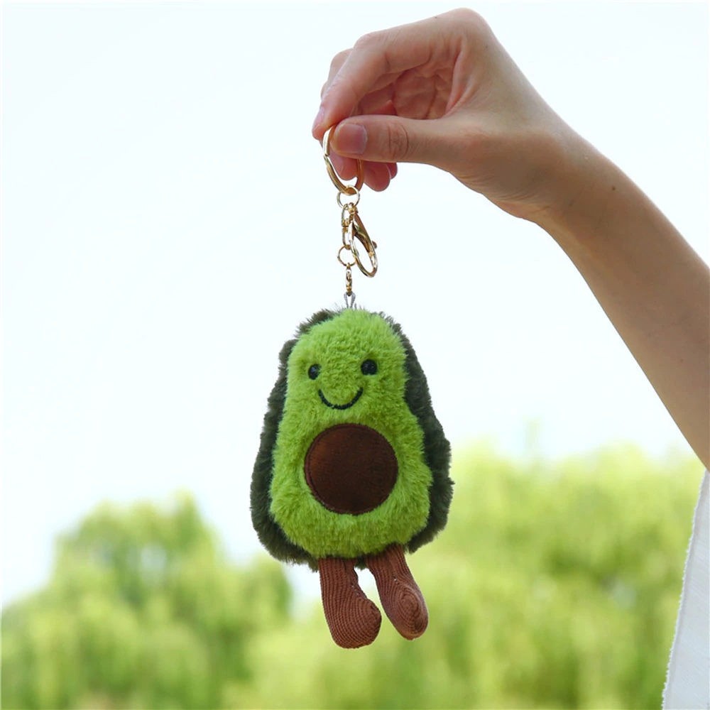 Avocado Plush Keyring Bag Tag