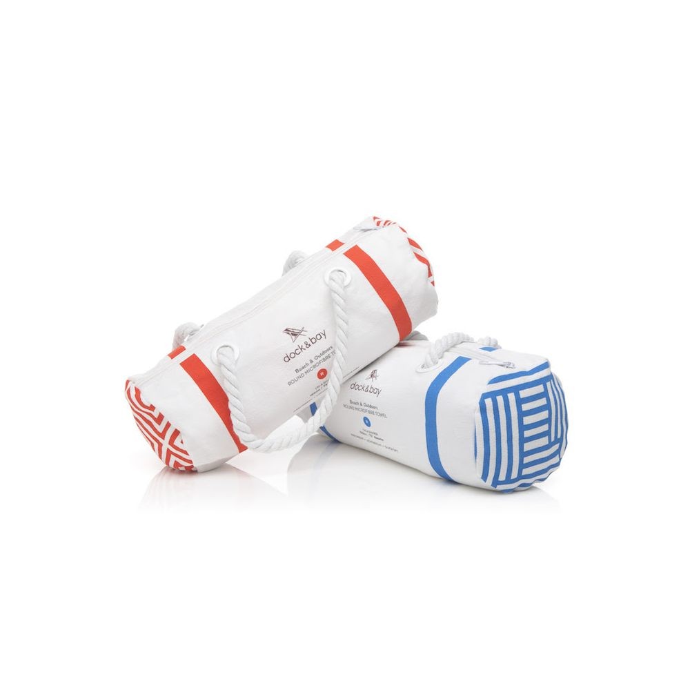 Dock & Bay Microfibre Quick Dry Round Towel Coral Red