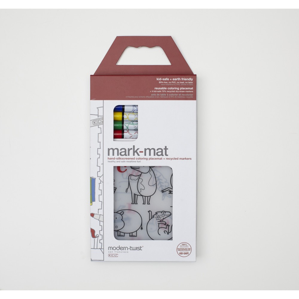 Mark-mat Alphabet Animals + 4 Markers