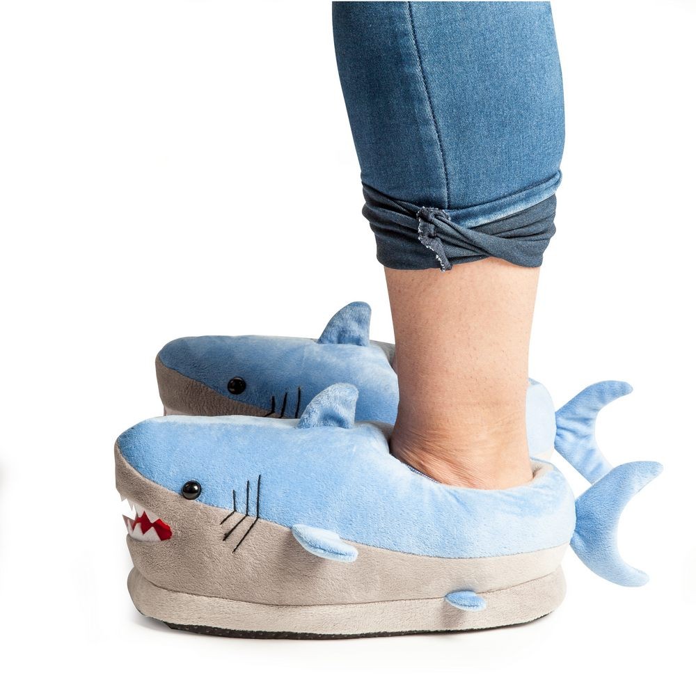 Variety Of Styles And Sizes Of Shark Slippers