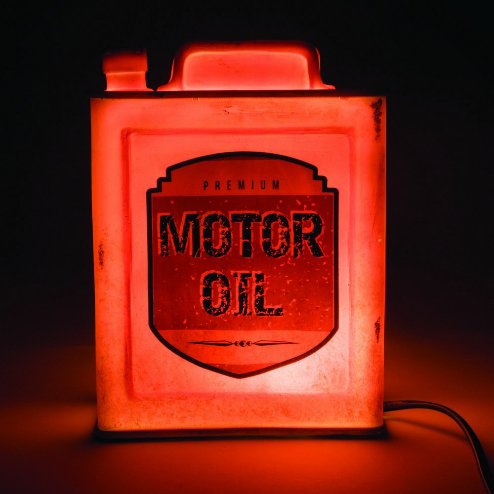 Vintage Motor Oil Table Lamp