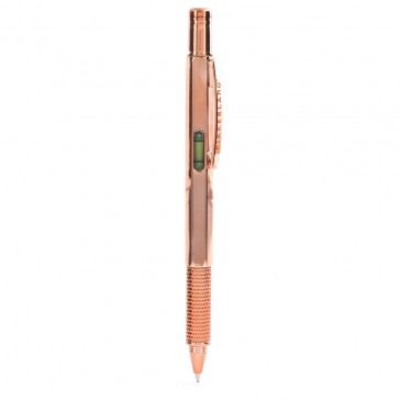 4-In-1 Pen Tool - Screwdriver, level, ruler, pen - Gold