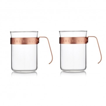 Barista Metal Frame Cups - Electric Copper (set of 2)