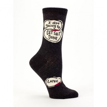 Get Shit Done Later Mens Socks