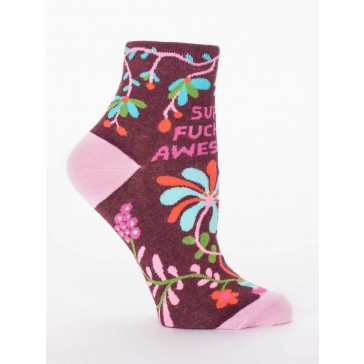 Super Fucking Awesome Womens Ankle Socks