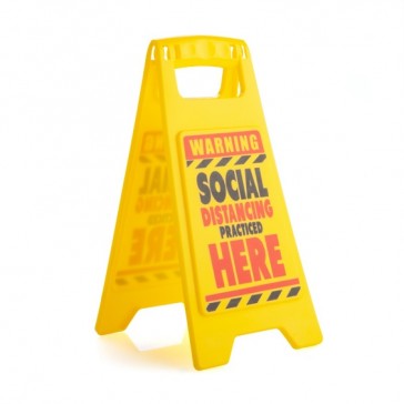 Desk Warning Sign-Social Distancing 