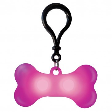 Collarbone - Motion Activated LED Dog Tag - Pink