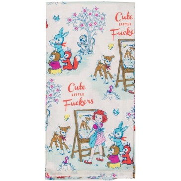 Cute Little Fuckers Tea Towel