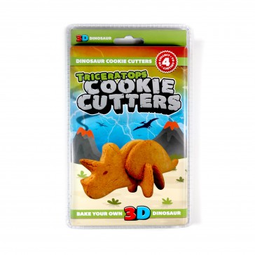 3D Dinosaur Cookie Cutters Triceratops