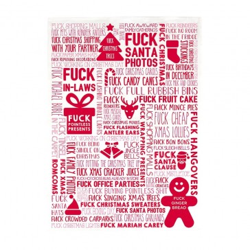 The Ultimate F Word Tea Towel - Christmas 