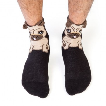Feet Speak Pug Socks