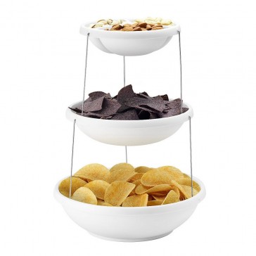 Fozzils Twistfold 2 Tier Party Bowl