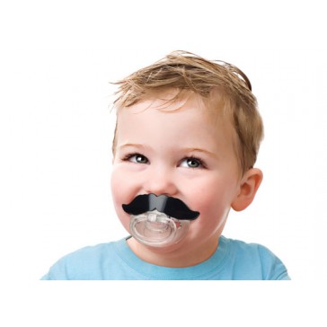 Fred & Friends - Li'l Shaver Moustache Pacifier Dummy - Chill Baby