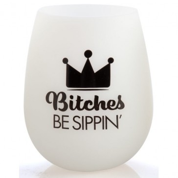 Silicone Wine Stemless Tumbler Glow In The Dark