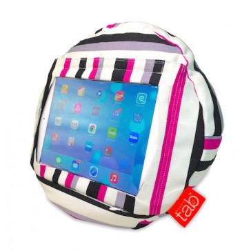 HAPPYtab iPad Cushion Beanbag Pillow by tabCoosh - Cosmo Stripe