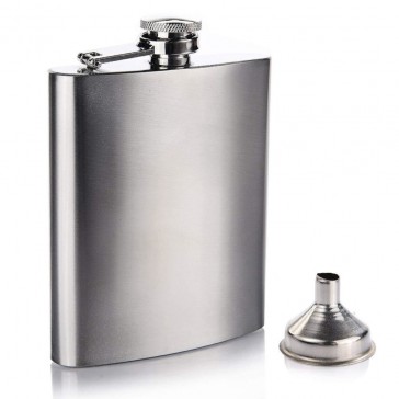 Metal Hip Flask with Funnel