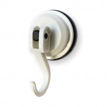 Hooked 4kg Suction Hook - White