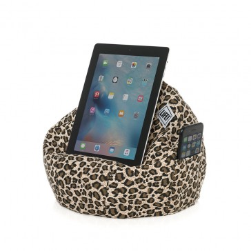 iCrib Tablet Bean Bag Cushion - Animal Print Tan