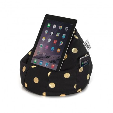 iCrib Tablet Bean Bag Cushion - Black Gold Coin