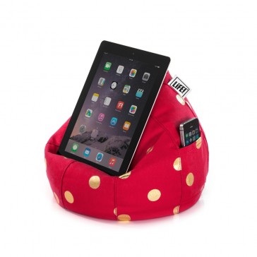 iCrib Tablet Bean Bag Cushion - Fuschia Gold Coin