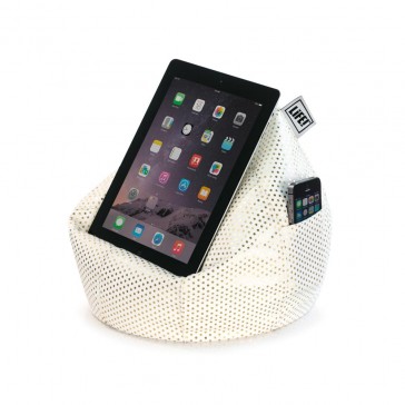 iCrib Tablet Bean Bag Cushion - White Gold Dust