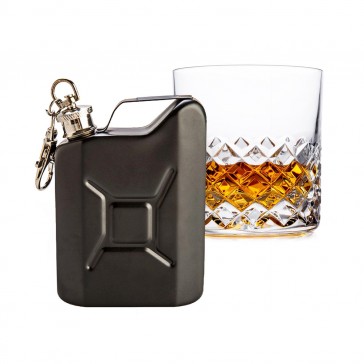 Jerry Can Metal Hip Flask Matte Black