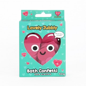 Lovely Jubbly Heart Shaped Bath Confetti 