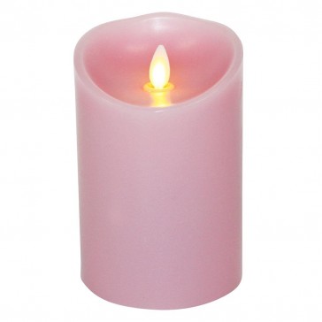Luminara Candle Flameless LED - 3.5 x 5" - Jasmine Pink