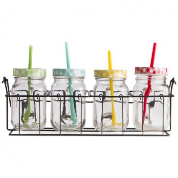 Mason Jar Mug Set