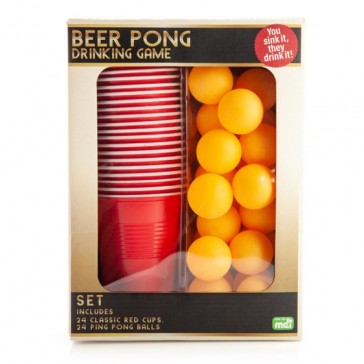 Beer Pong Set - 24 Cups, 24 Balls