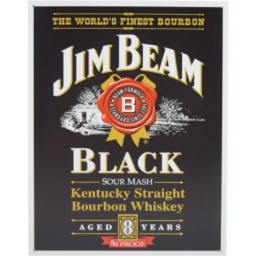 Tin Sign - Jim Beam Black Label