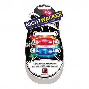 Night Walker Flashing Shoelace Lights - Red/Blue