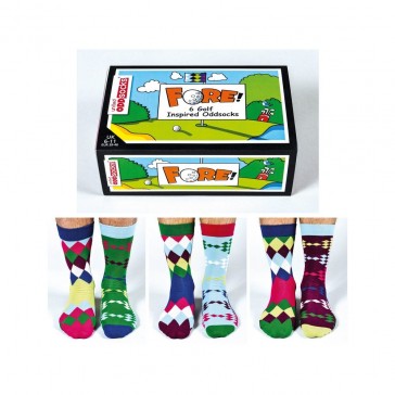 Odd Socks - Fore - 6 Golf Inspired Socks