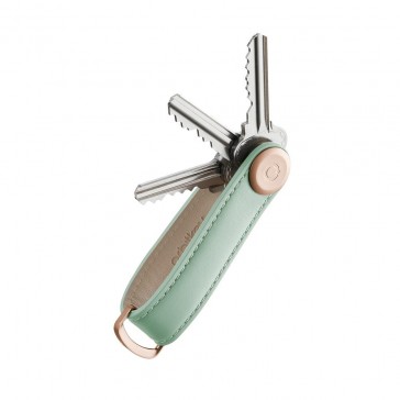 Orbitkey 2.0 Key Organiser Leather - Sage with Sage Stitching