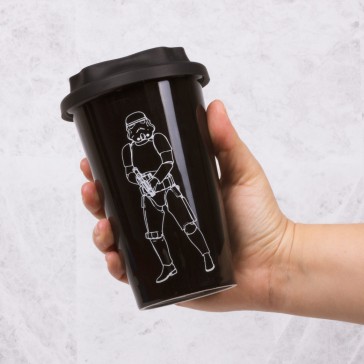 Original Star Wars Stormtrooper Ceramic Travel Mug - Black