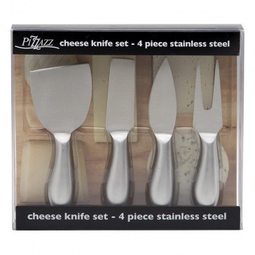 4pc Stainless Cheese Knife Set
