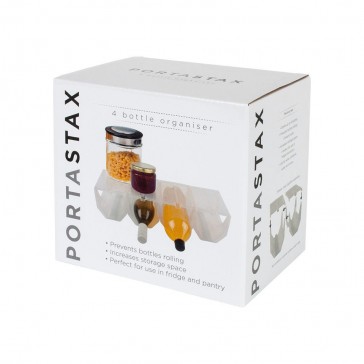 Porta-Stax Clear 4pk Fridge Bottle Rack