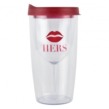 PortaVino Wine Sippy Cup Portable Tumbler - Hers