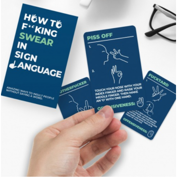 How To Swear In Sign Language Cards