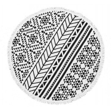 Seawaves Round Beach Towel 150cm - Bronte