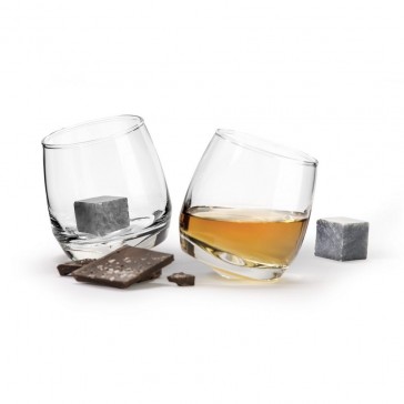 Sagaform Rocking Whisky Glass & Chill Stones