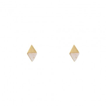 Ocean & Stone Earrings - White