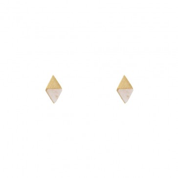 Ocean & Stone Earrings - White