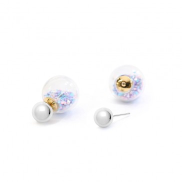 Fantasy Bubble Confetti Earrings - Pastel