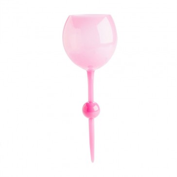 The Beach Glass - Floating Wine Glass - Pink Sunset