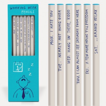 Working Week Pencil Set