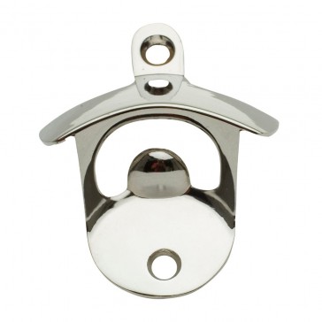 Wall Mounted Bottle Opener - Silver