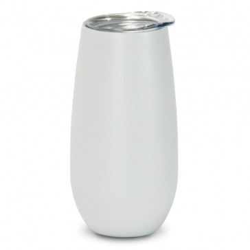 Insulated Champagne Glasses - Flutes Stemless - Pearl