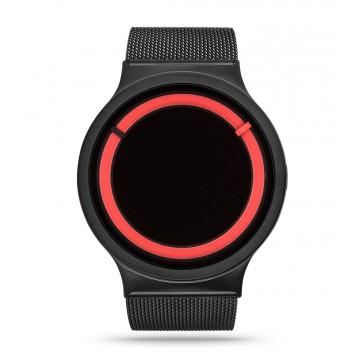 Ziiiro Eclipse Watch Metallic - Black Red