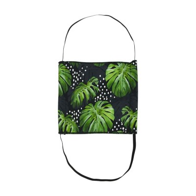 Face Mask - Surgical Style - Monstera Black - Aussie Made